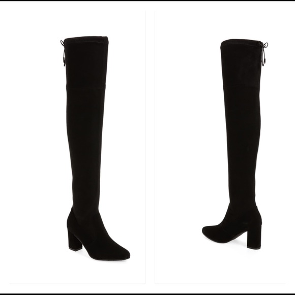 Shoes - Over the knee water proof suede boots